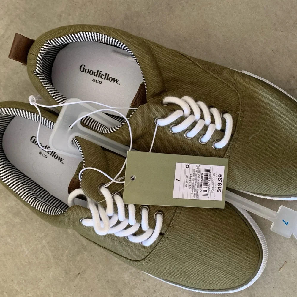 NWT Mens Goodfellow & Co. Brady Sneakers Olive - 7 - Picture 5 of 6
